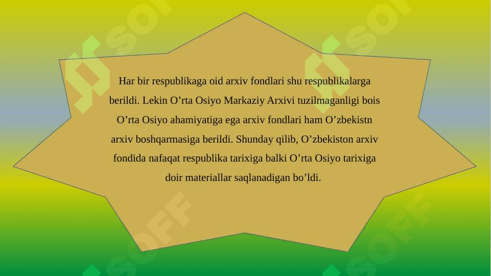 O‘zbekiston Respublikasi arxiv ishi tog‘risdagi qonuni 3