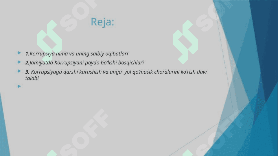 Huquqshunos faoliyatida korrupsiyaga toqatsizlik 2