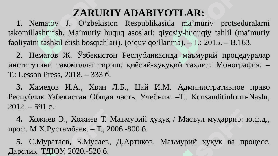 MA'MURIY AKT 3