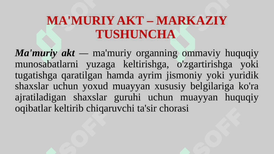 MA'MURIY AKT 5