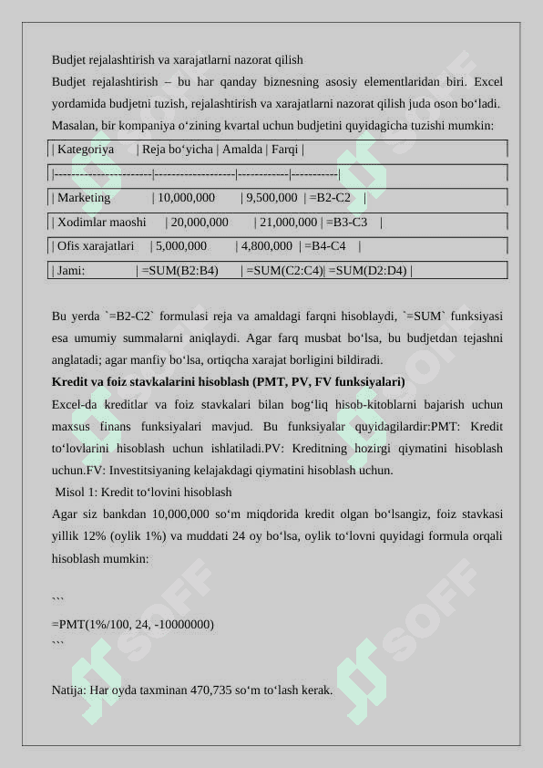 Excel dasturida iqtisodiy masalalarni yechish. Excel dasturida matemtik masalalarni yechish. Progressiya. Saralash amali. 25 6