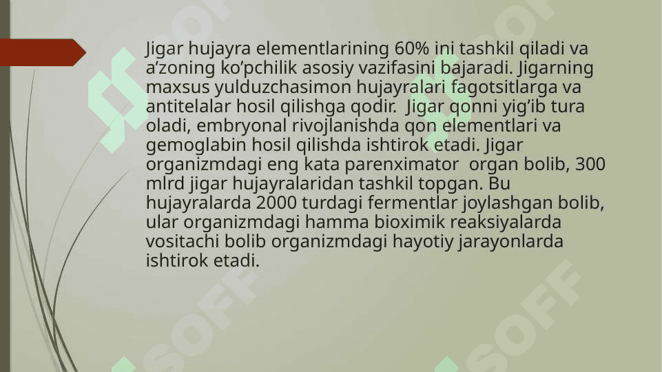 Jigar va oshqozonosti    bezining tuzilishi va funksiyalari 4