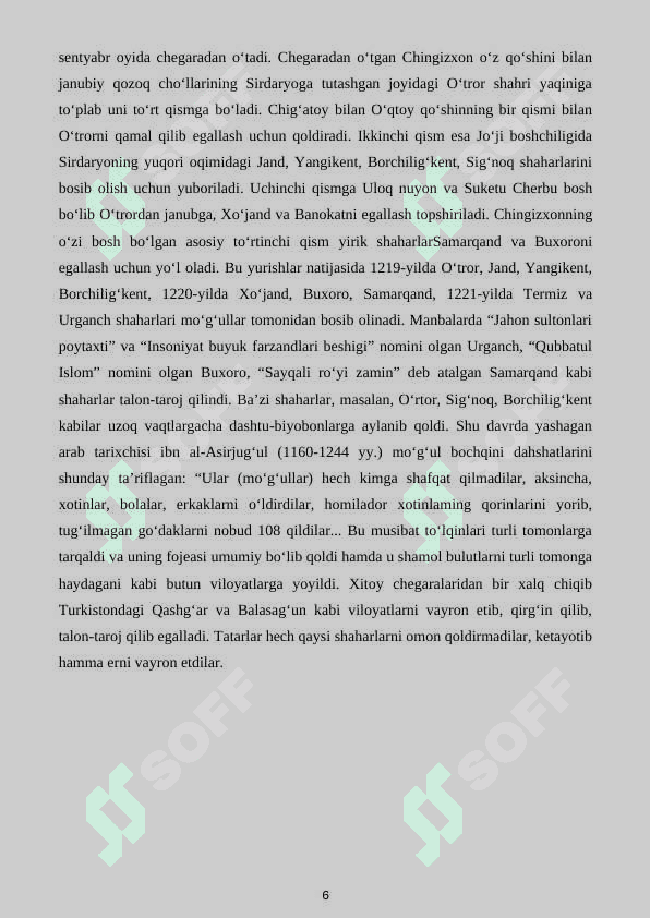 Chig'atoy ulusi mamuriy tuzilishi 6