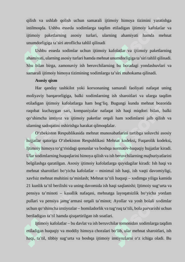 XODIMLAR UCHUN IJTIMOIY KAFOLATLAR VA IJTIMOIY PAKETLAR 3