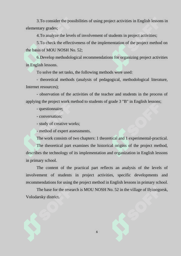 Project-based learning for young learners in English language classes 6