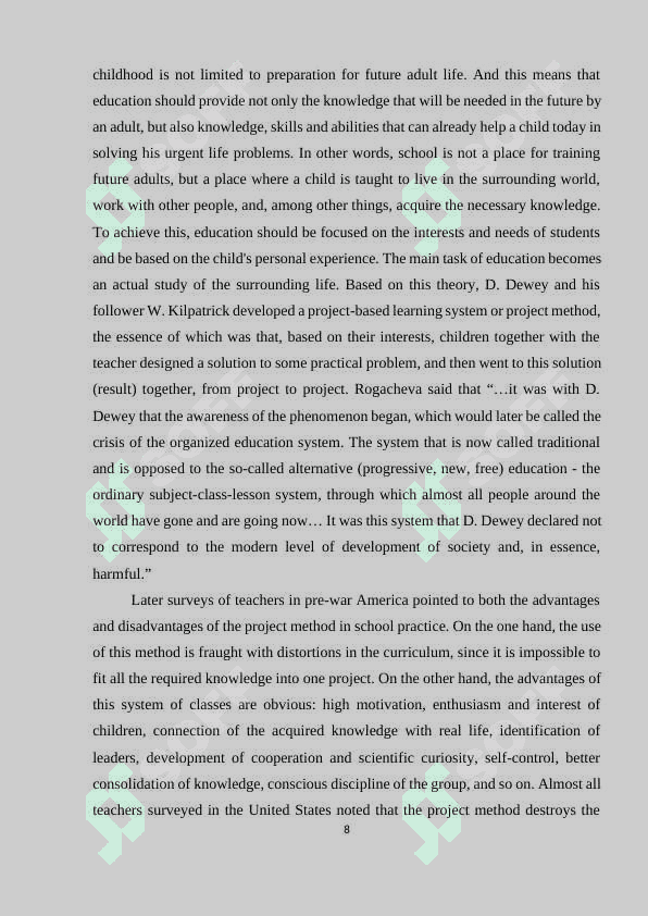 Project-based learning for young learners in English language classes 8
