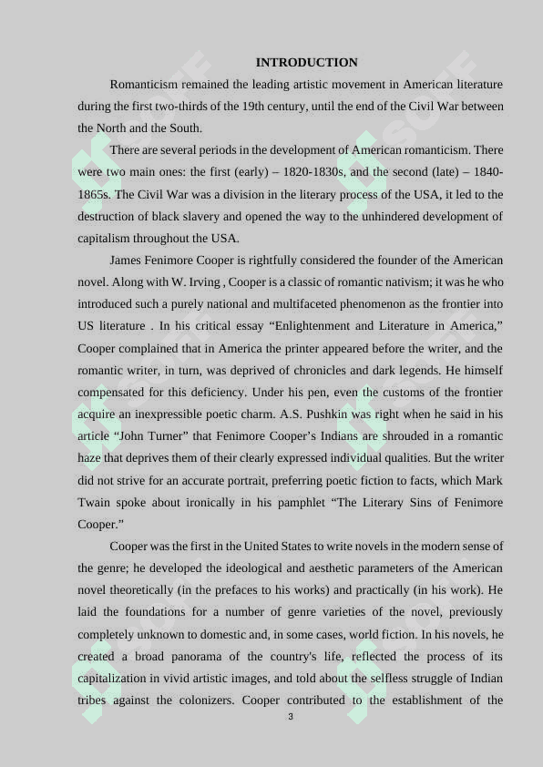 Fenimore Cooper as a master of historical novel 3