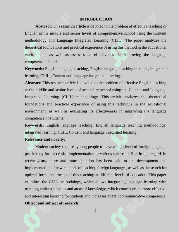 Content and language integrated learning (CLIL) for young learners in English language instruction 3
