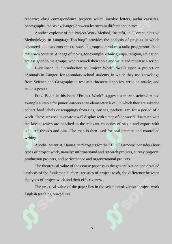 Teaching English to young learners through project work 5