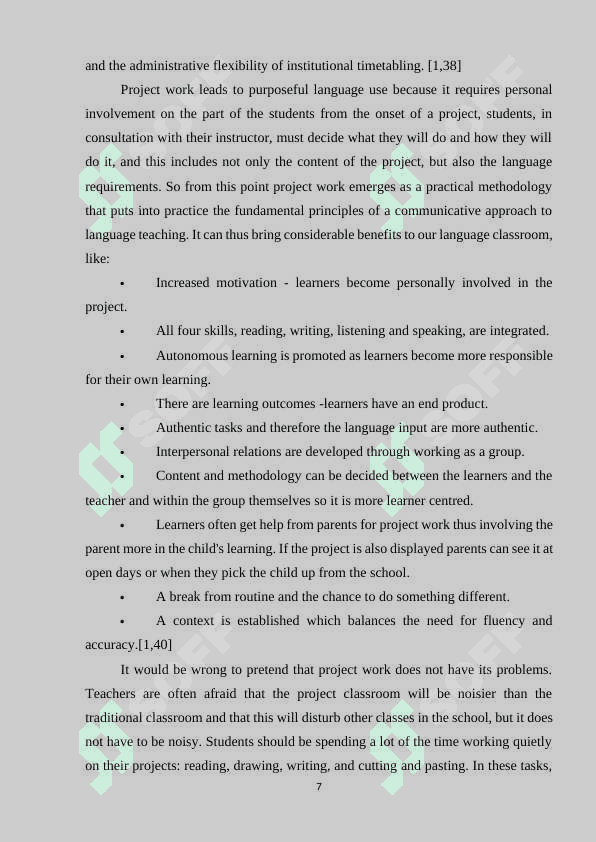 Teaching English to young learners through project work 7
