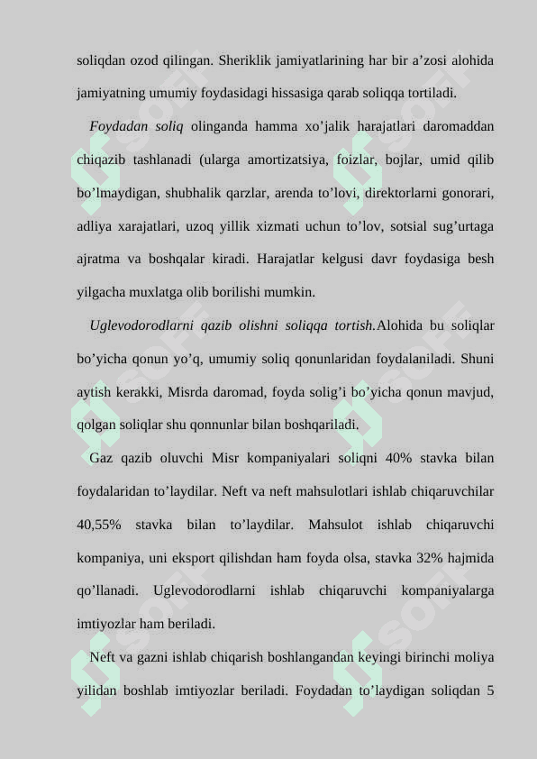 MISR ARAB RESPUBLIKASI SOLIQ TIZIMI 8