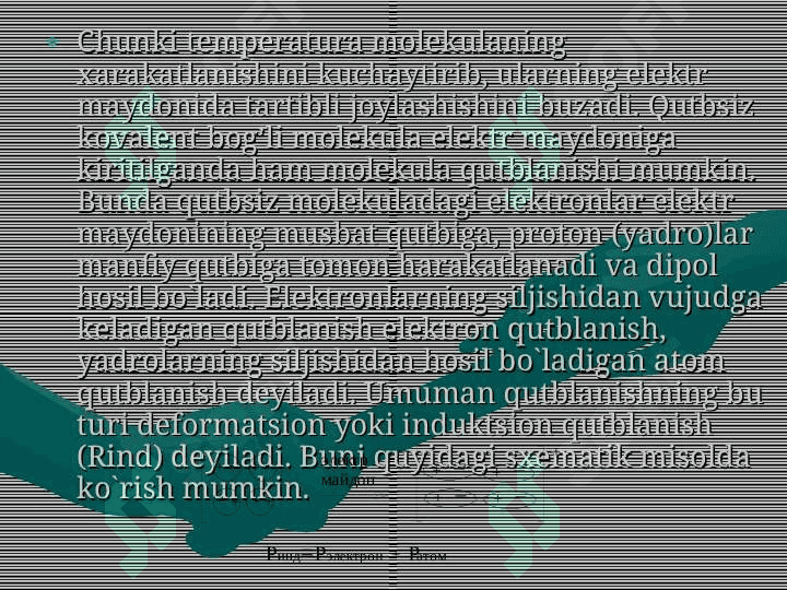 Moddalarning dipol momentini aniqlash 5