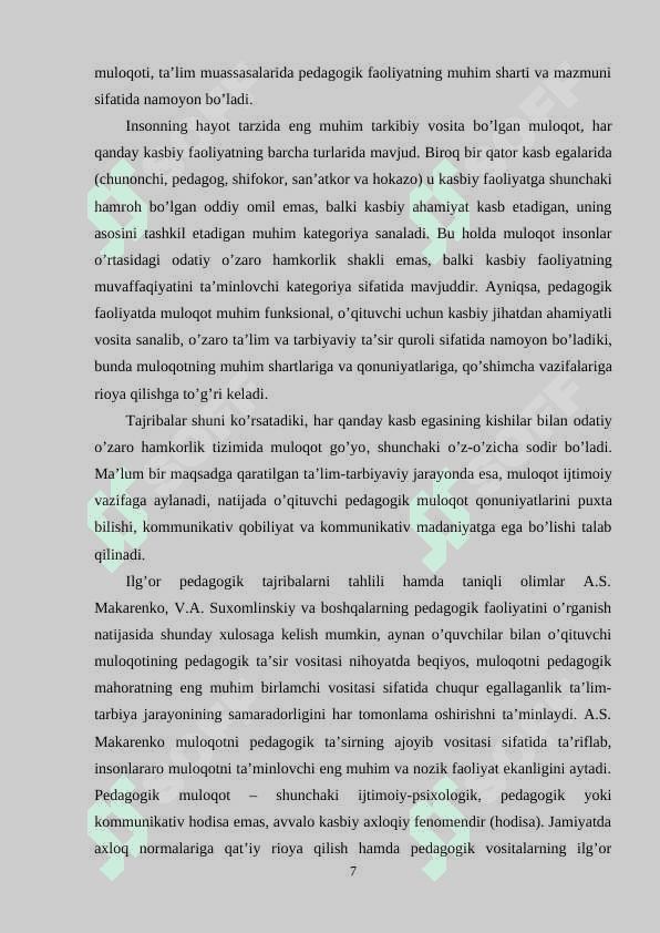 Gapirish, tinglash va hamkorlik qilish mahorati 7