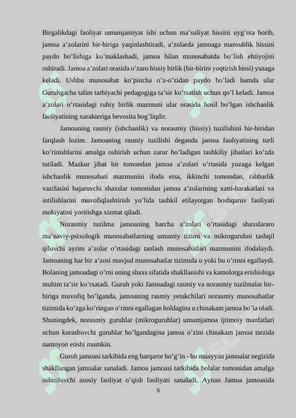 O’quvchilarda ijobiy fazilatlarni shakllantirishda jamoaning roli 6