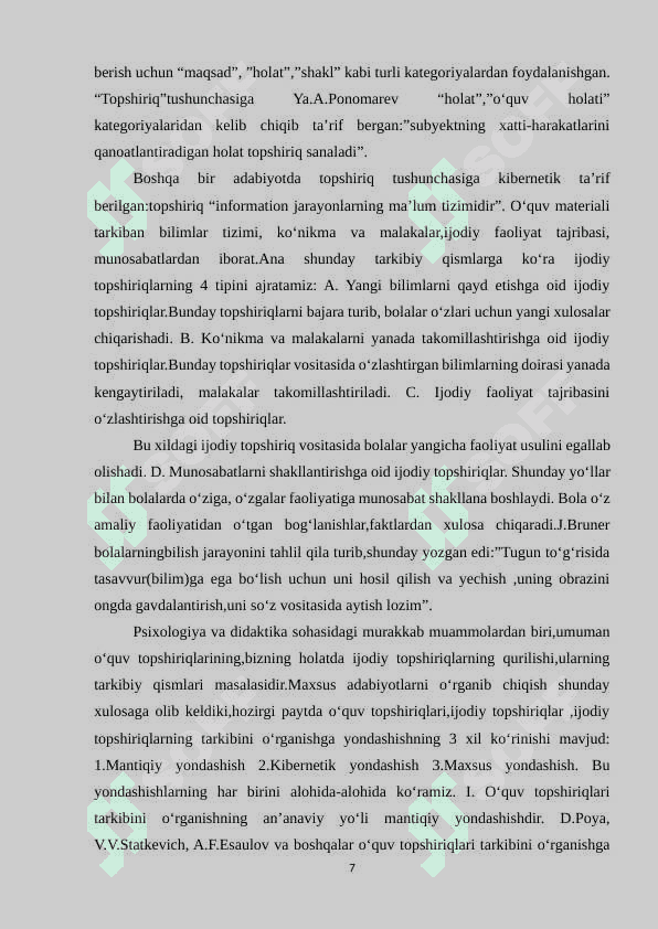 2-sinf Tarbiya darsligida ijodiy topshiriqlarni bajarish metodikasi 7