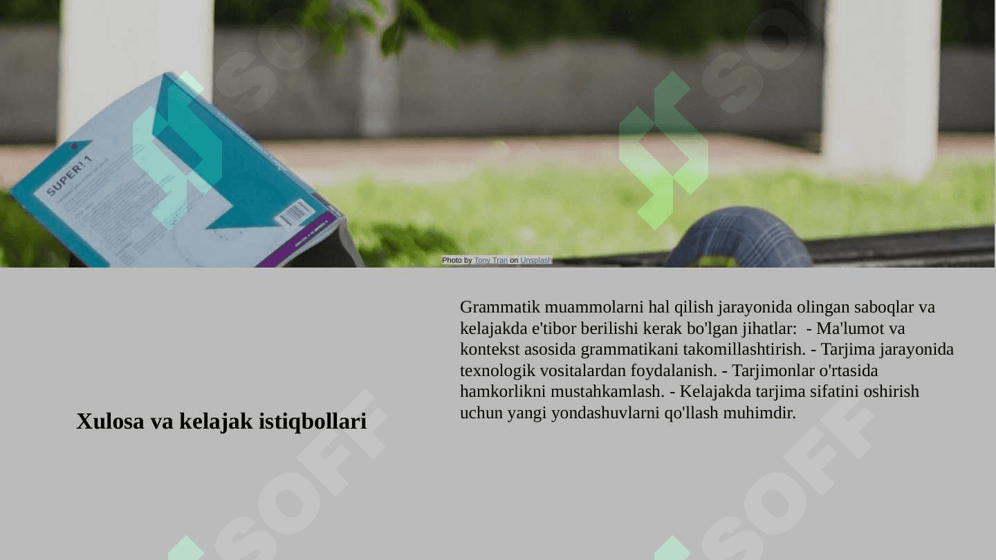Tarjimada grammatik muammolar 6