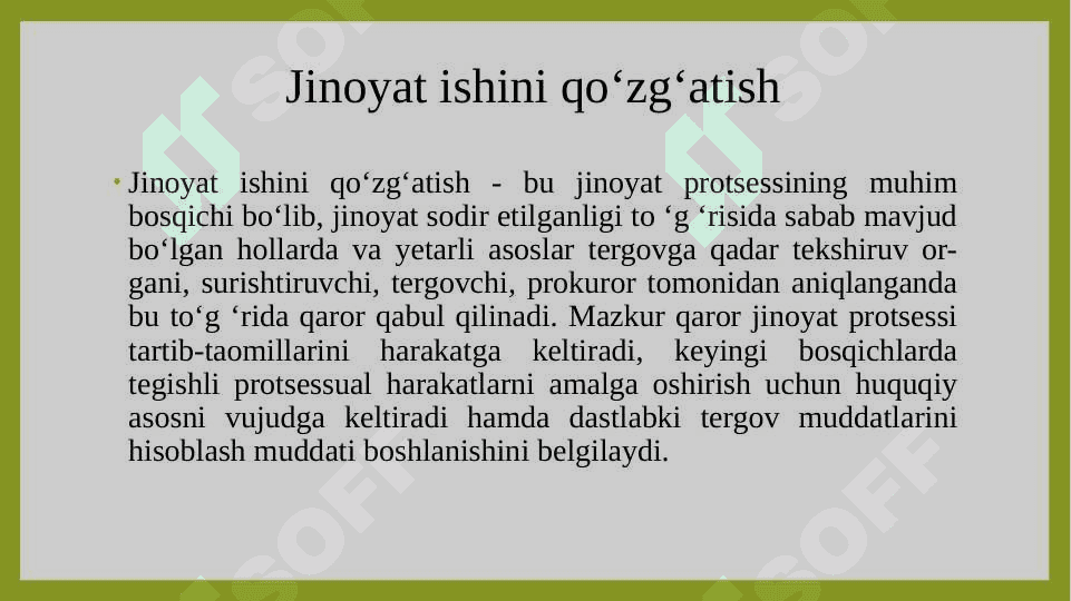 Jinoyat-protsessual hujjatlar va ularning til xususiyatlari. 3