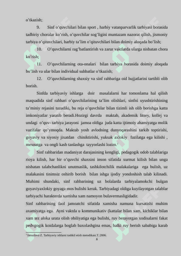 Guruh rahbari ishining o’ziga xos xususiyatlari 6