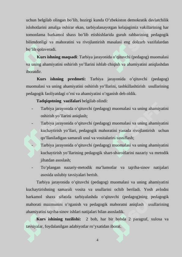 O’quvchilarni tarbiyalashda muomilaning o’rni 4