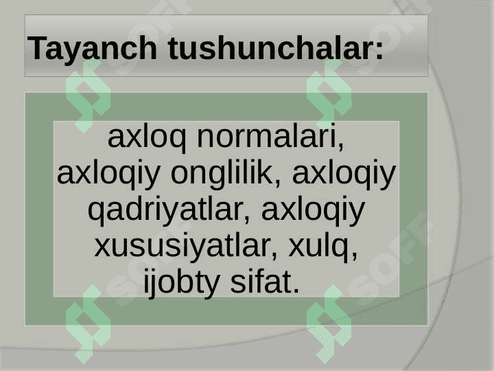 O’QUVCHILARNING AXLOQIY       TARBIYALANGANLIK DARAJASINI TASHXIS ETISH 3