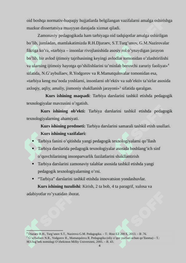 Tarbiya darslarini tashkil etishda pedagogik texnologiyalar 4