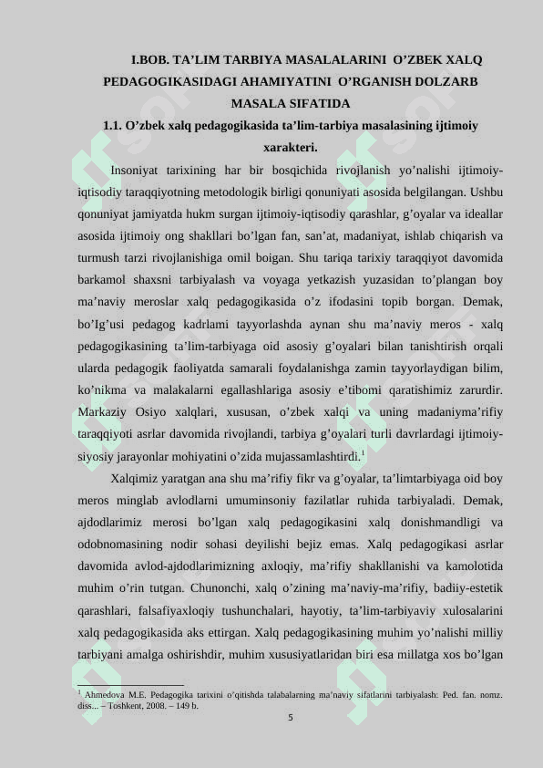 O’zbek xalq pedagogikasida ta’lim tarbiya masalalari 5
