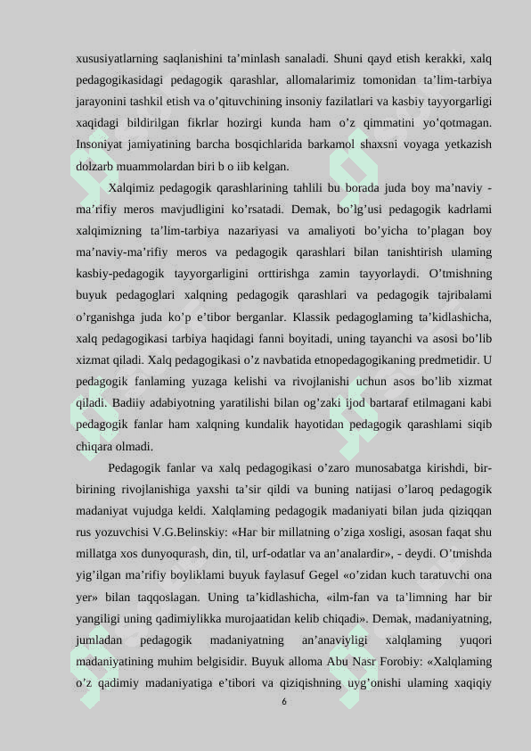 O’zbek xalq pedagogikasida ta’lim tarbiya masalalari 6