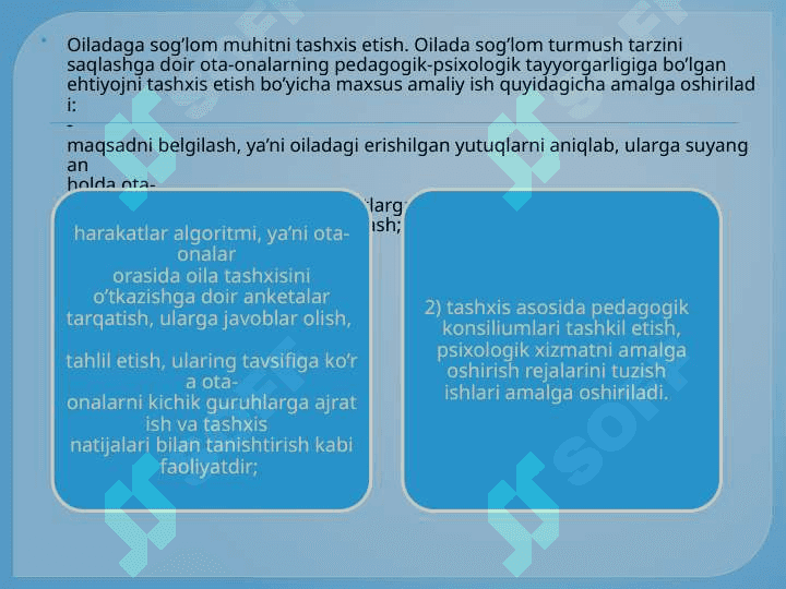 OILANING TARBIYAVIY IMKONIYATLARINI TASHXIS  ETISH. 8