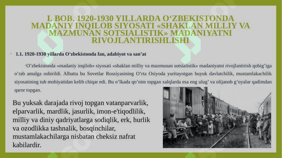 O'ZBEKISTONDA 1920-1930 YILLARDA SIYOSAT 7