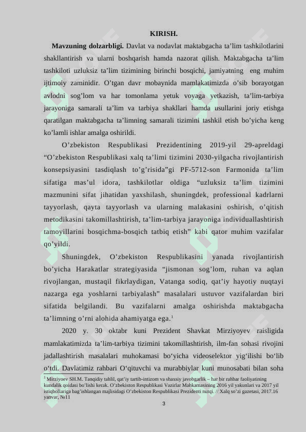 Maktabgacha ta’lim tashkilotlarida davlat dasturlarini bajarilishini nazorat qilish 3