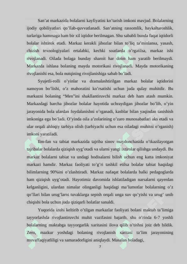 Maktabgacha ta’lim tashkilotlarida davlat dasturlarini bajarilishini nazorat qilish 7