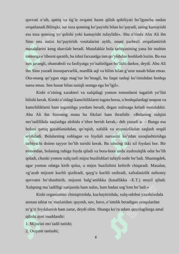 Insonparvarlik tarbiyasining pedagogik asoslari 8