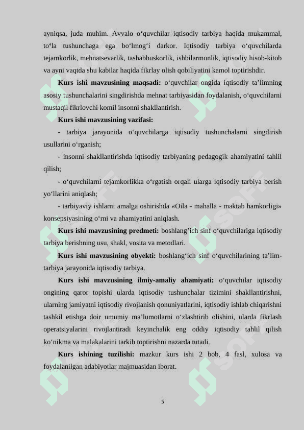 Tarbiyaviy ishlar va iqtisodiy tarbiya 5