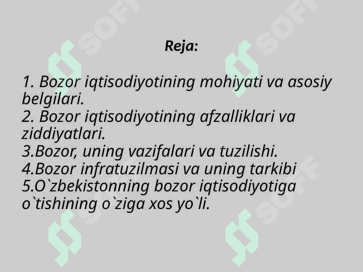 Bozor iqtisodiyotining mohiyati va uning tuzilishi 2