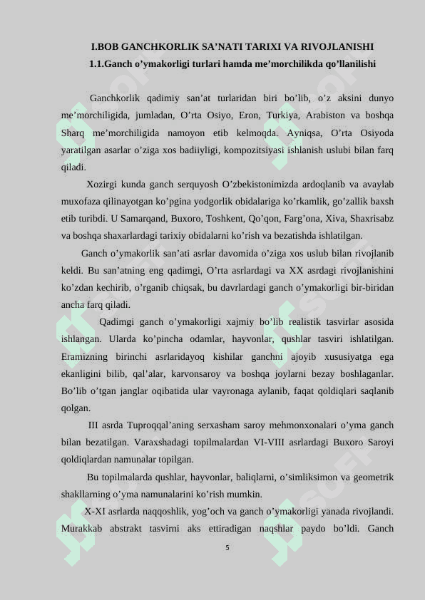 Gancho'ymakorligida bezash ishlarini bajarishda ranglardan foydalanish va naqsh tahlili 5