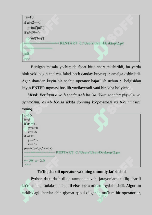 Pythоn dаsturlаsh tilidа tаrmоqlаnuvchi jаrаyоnlаrni dаsturlаsh 3