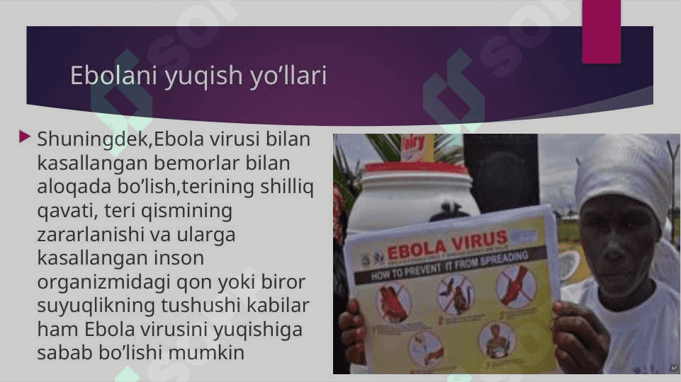 Ebola, Lassa, Zika viruslari, kasallik patogenezi, laborator diagnostikasi 4