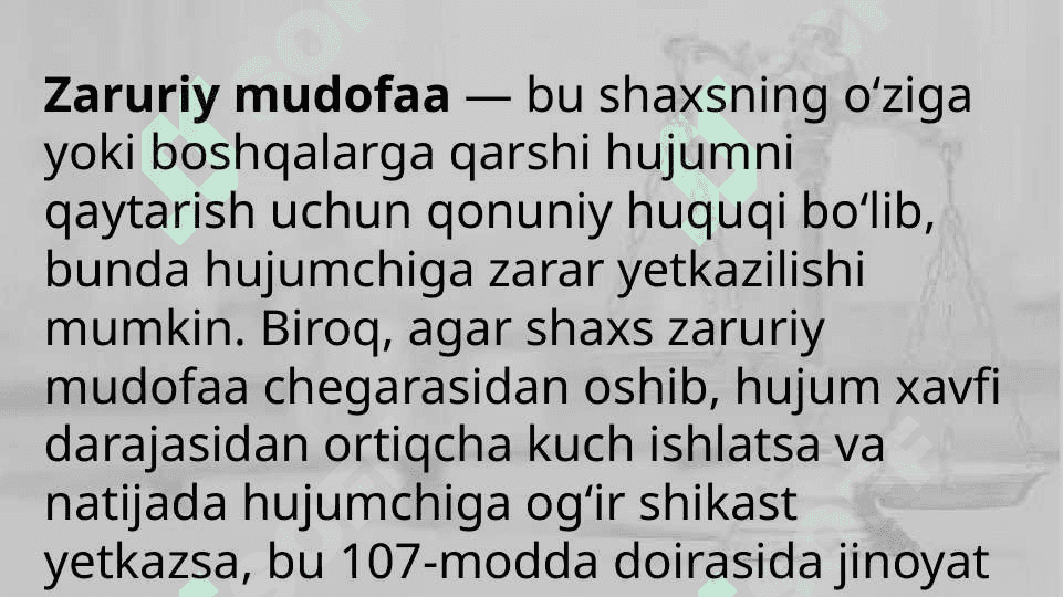 Oʻzbekiston Respublikasi Jinoyat Kodeksi 107 moddasi 3