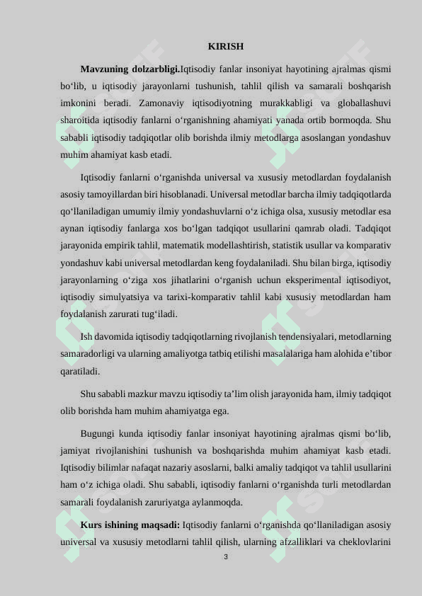 IQTISODIY FANLARNI O'RGANISHDA ASOSIY UNIVERSAL VA XUSUSIY METODLARDAN FOYDALANISH 3