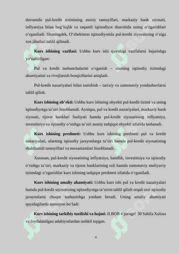 PUL KREDIT NAZARIYALARI 4