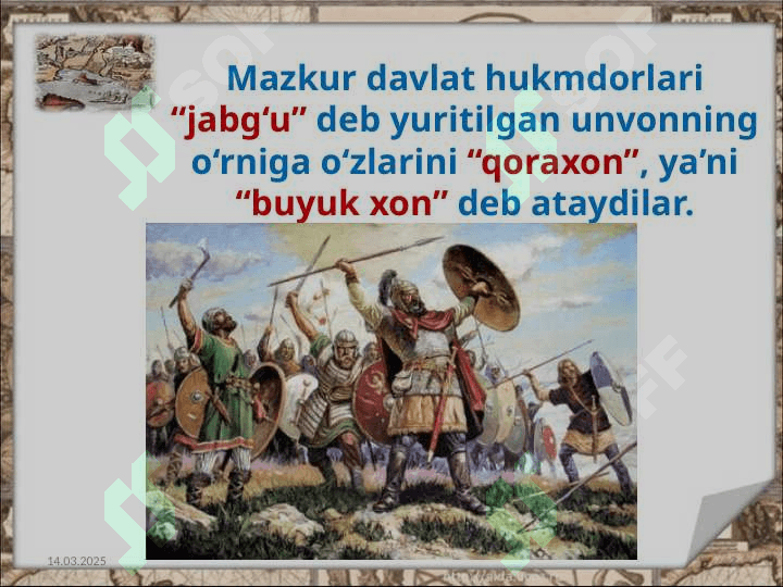 Qoraxoniylar 3