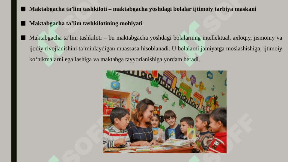 Maktabgacha taʼlim tashkiloti-maktabgacha yoshdagi bolalar ijtimoiy tarbiya maskani 8