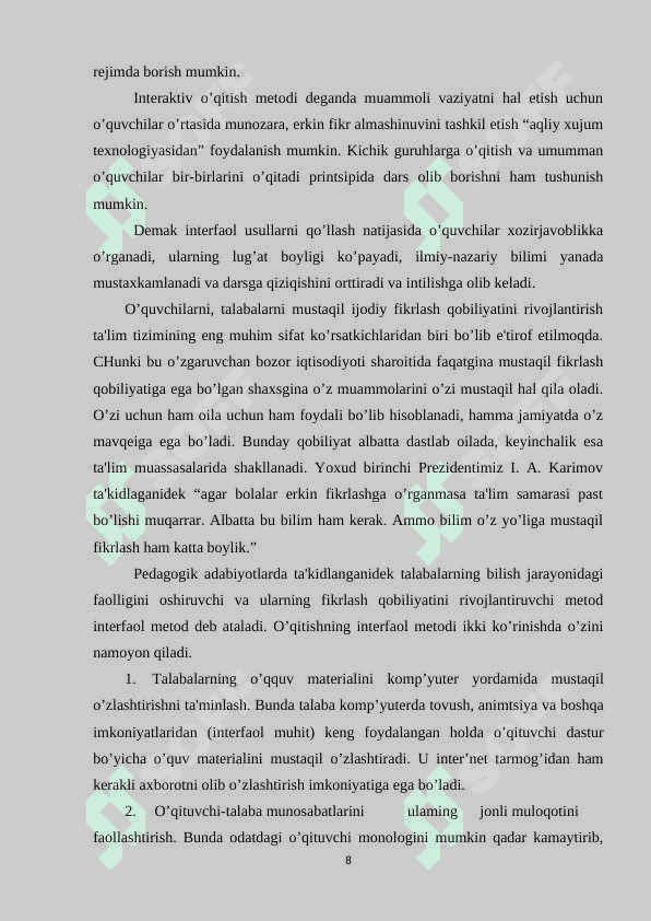 O’quvchilarga bilim berish jarayonida noan’anaviy yondashish 8