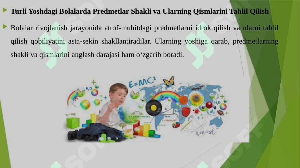 TURLI YOSHDAGI BOLALARDA PREDMETLAR SHAKLI VA ULARNING QISMLARINI TAHLIL QILISH MASHQ QILDIRISH MASHGʼULOT ISHLANMASI TUZISH 3