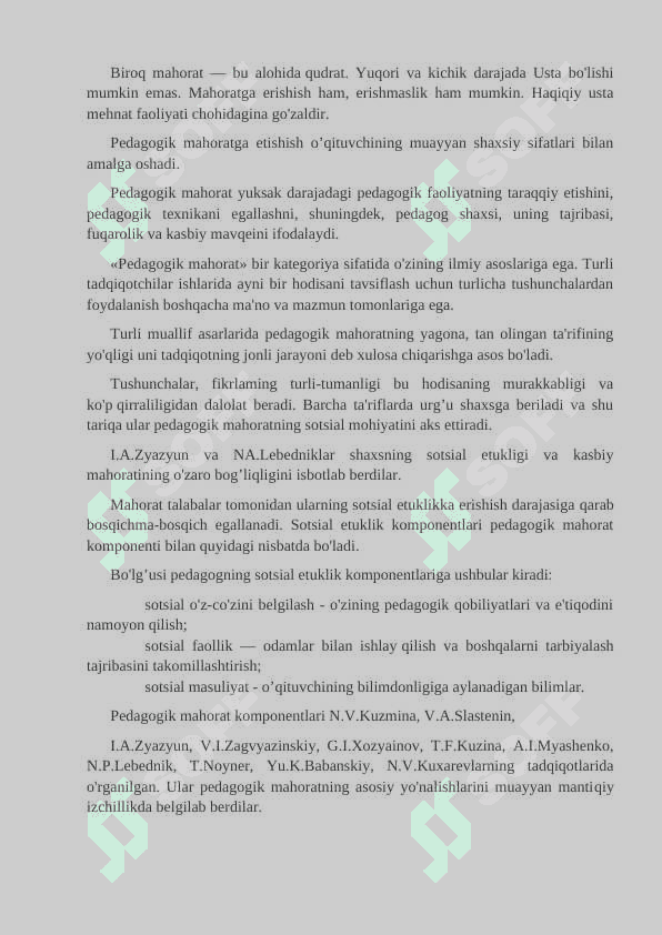 HOZIRGI ZAMON PEDAGOGIKASIDA ILMIY – PEDAGOGIK ADABIYOTLARDA PEDAGOGIK MAHORAT , PEDAGOGIK TEXNIKA 3