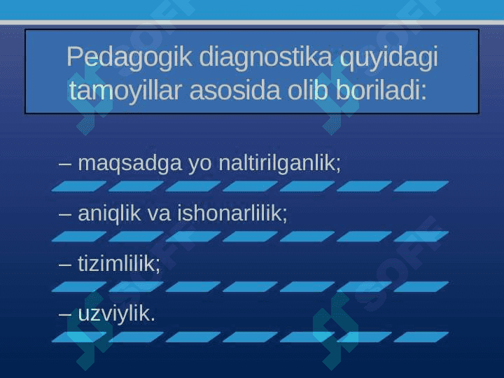 PEDAGOGIK VOQELIKNI DIAGNOSTIK TADQIQ ETISHNING UMUMIY TAMOYILLARI VA DARAJALARI 5