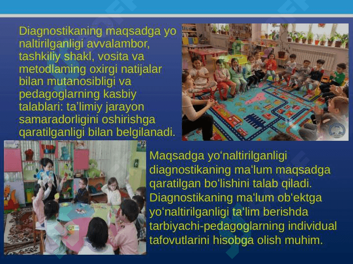 PEDAGOGIK VOQELIKNI DIAGNOSTIK TADQIQ ETISHNING UMUMIY TAMOYILLARI VA DARAJALARI 6