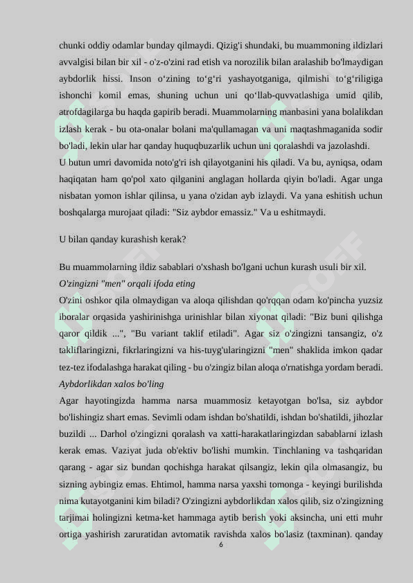 O‘ZINI NAMOYON QILA OLISH SAN’ATI 5
