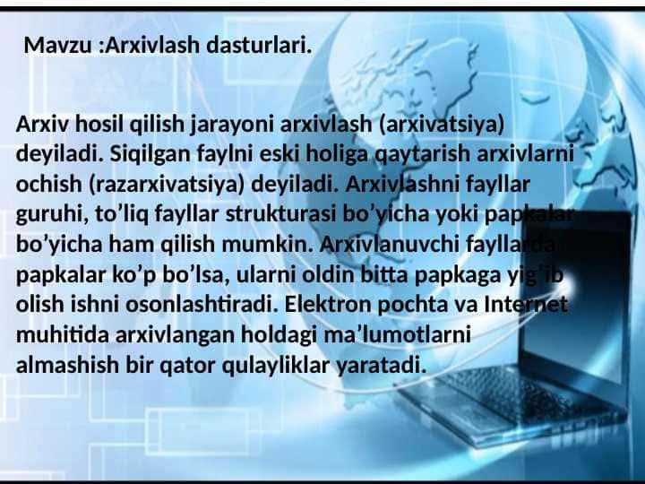 Arxivlash dasturlari
