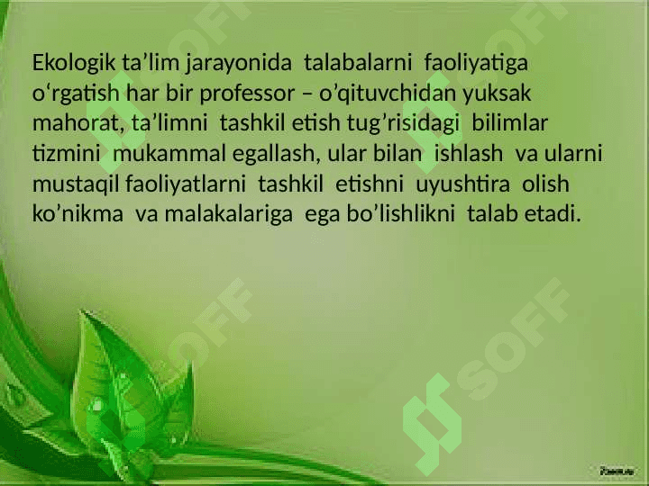 Jonajon òlkamiz tabiatini òrgatishda axborot texnologiyalardan foydalanishni òrgatish 3
